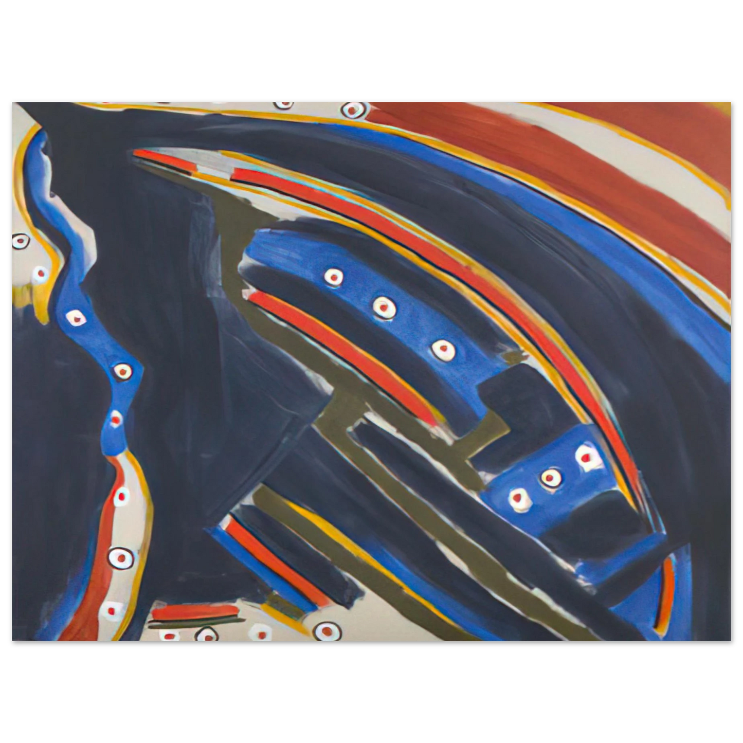 Betty Parsons - Gold Stopple Moonshot - 1972 75x100 cm / 30x40inches Fine Art Poster