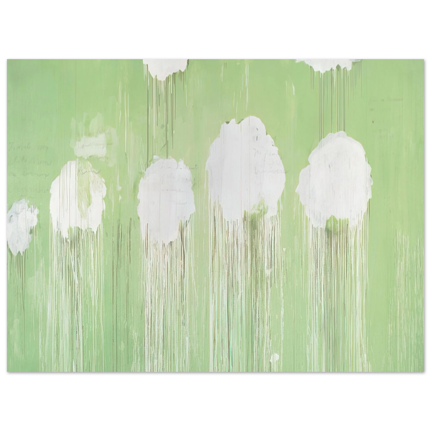 Cy Twombly - Untitled, Peony Blossom Painting 75x100 cm / 30x40inches Fine Art Poster