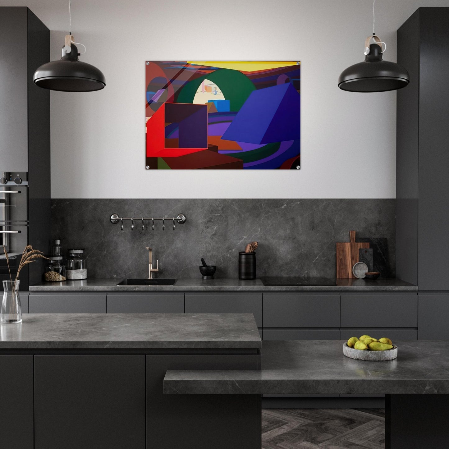 Orion II - Al Held Acrylic Print - 70x100 cm / 28x40″ inches