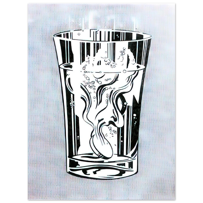Roy Lichtenstein - ALKA SELTZER 1966 75x100 cm / 30x40inches Fine Art Poster