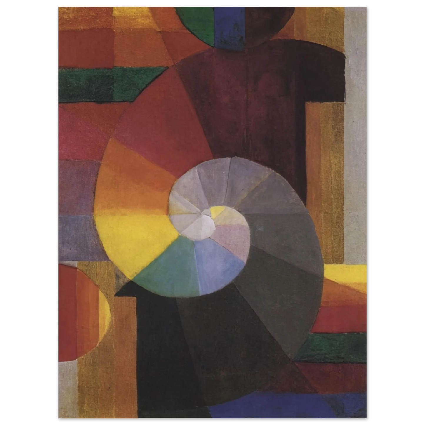 Johannes Itten - The Meeting 75x100 cm / 30x40inches Fine Art Poster