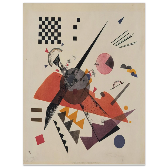 Wassily Kandinsky - ORANGE 1923 75x100 cm / 30x40inches Fine Art Poster