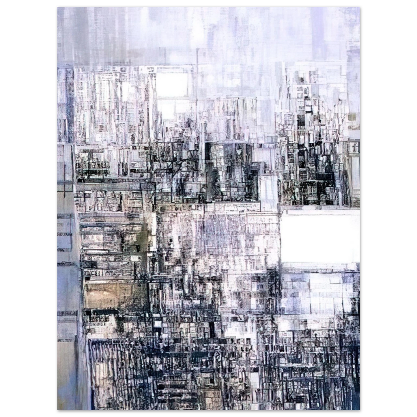 Maria Helena Vieira da Silva - New Amsterdam II - 1970 75x100 cm / 30x40inches Fine Art Poster