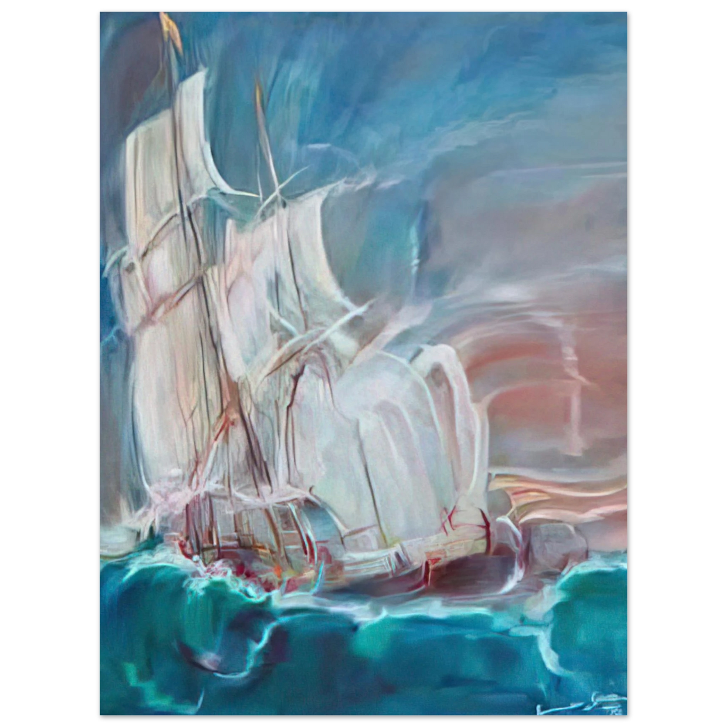 Konrad Zuse - The Great Sail in the Storm 75x100 cm / 30x40inches Fine Art Poster