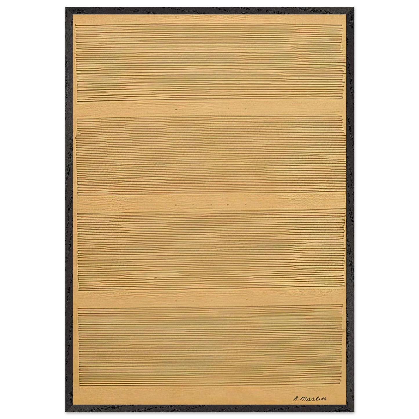 Morning Star - Agnes Martin 70x100 cm / 28x40 inches Framed Art Print – Black Wooden Frame