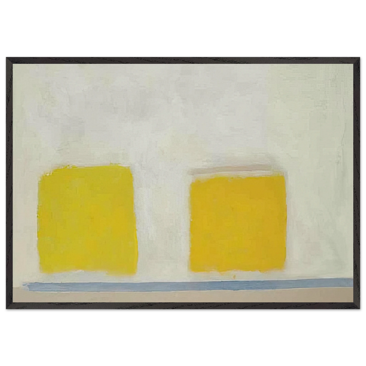 Twin Sun-Box - 1965 - Theodoros Stamos 70x100 cm / 28x40 inches Framed Art Print – Black Wooden Frame