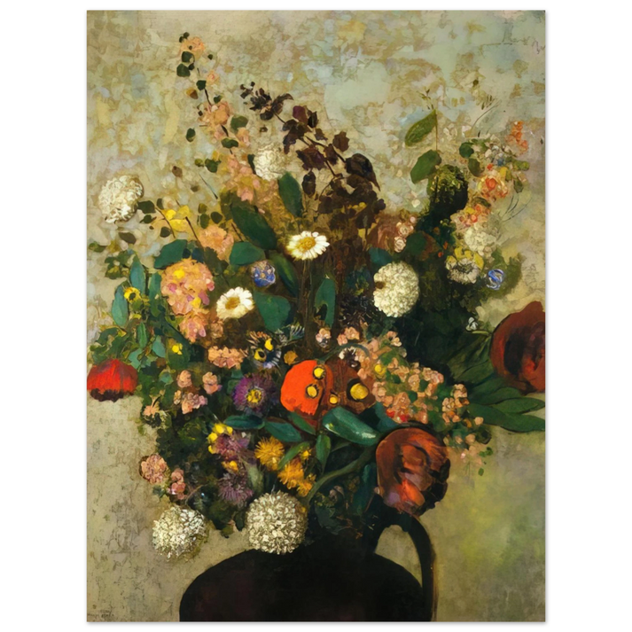 Odilon Redon - BOUQUET OF FLOWERS 5 75x100 cm / 30x40inches Fine Art Poster