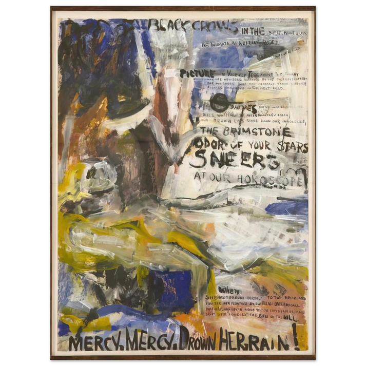 Grace Hartigan - The Oranges, No. 1 Black Crows 75x100 cm / 30x40inches Fine Art Poster