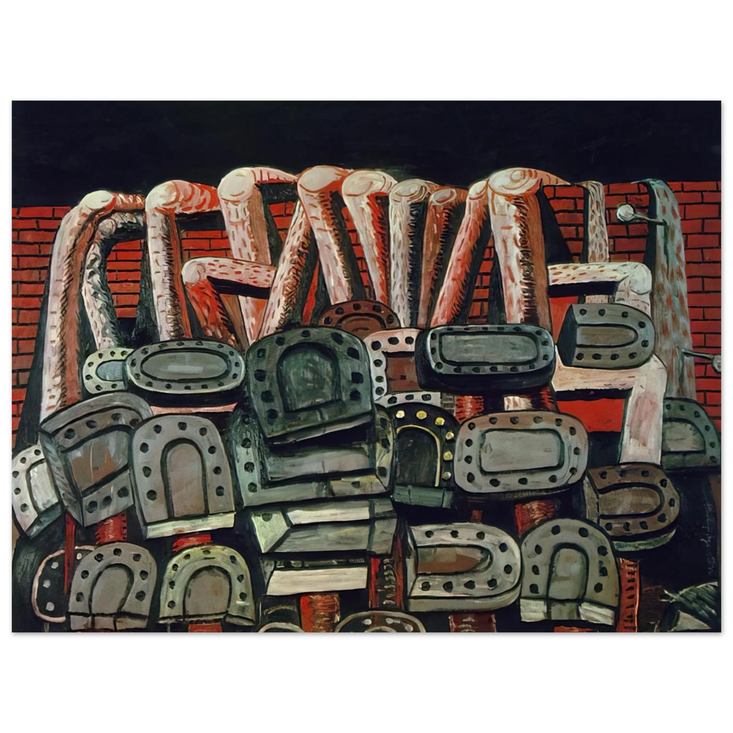 Philip Guston - ANCIENT WALL 75x100 cm / 30x40inches Fine Art Poster