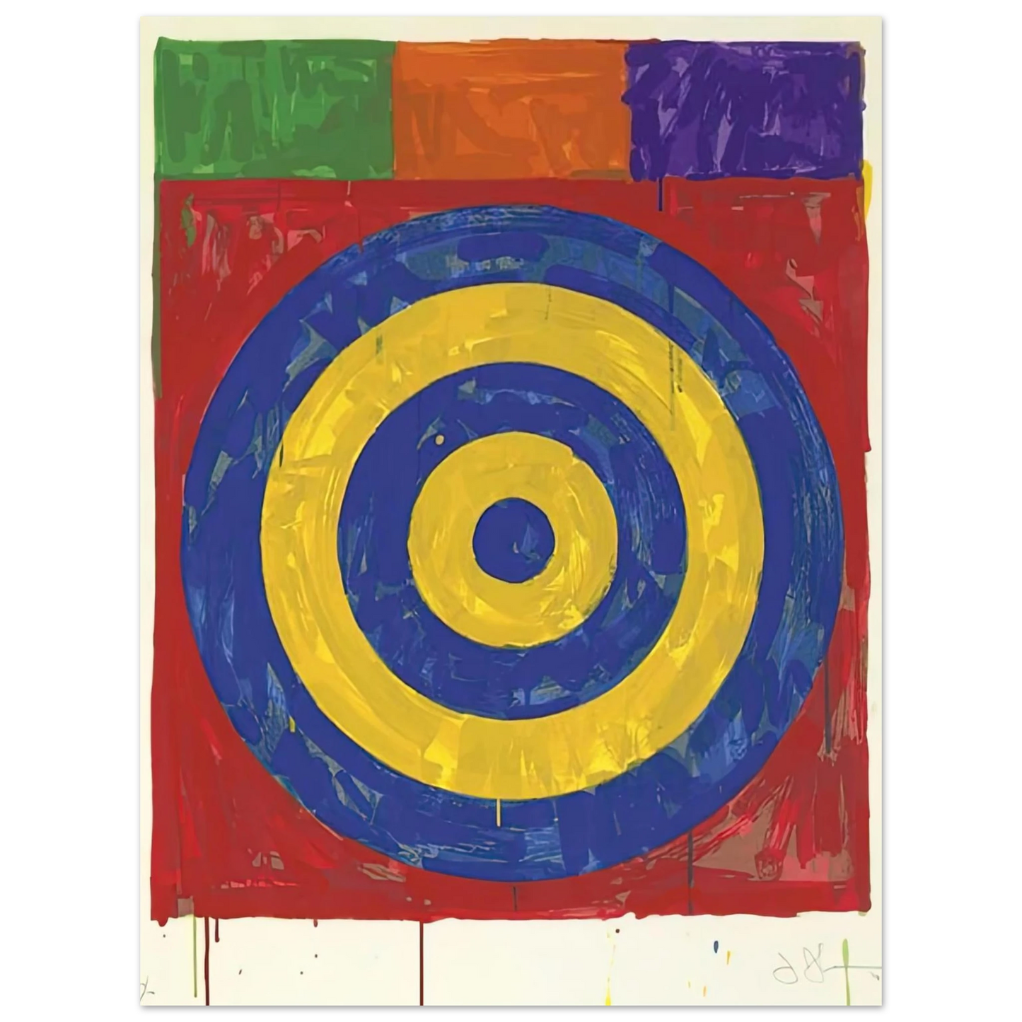 Jasper Johns - TARGET ULAE 147 1974 75x100 cm / 30x40inches Fine Art Poster