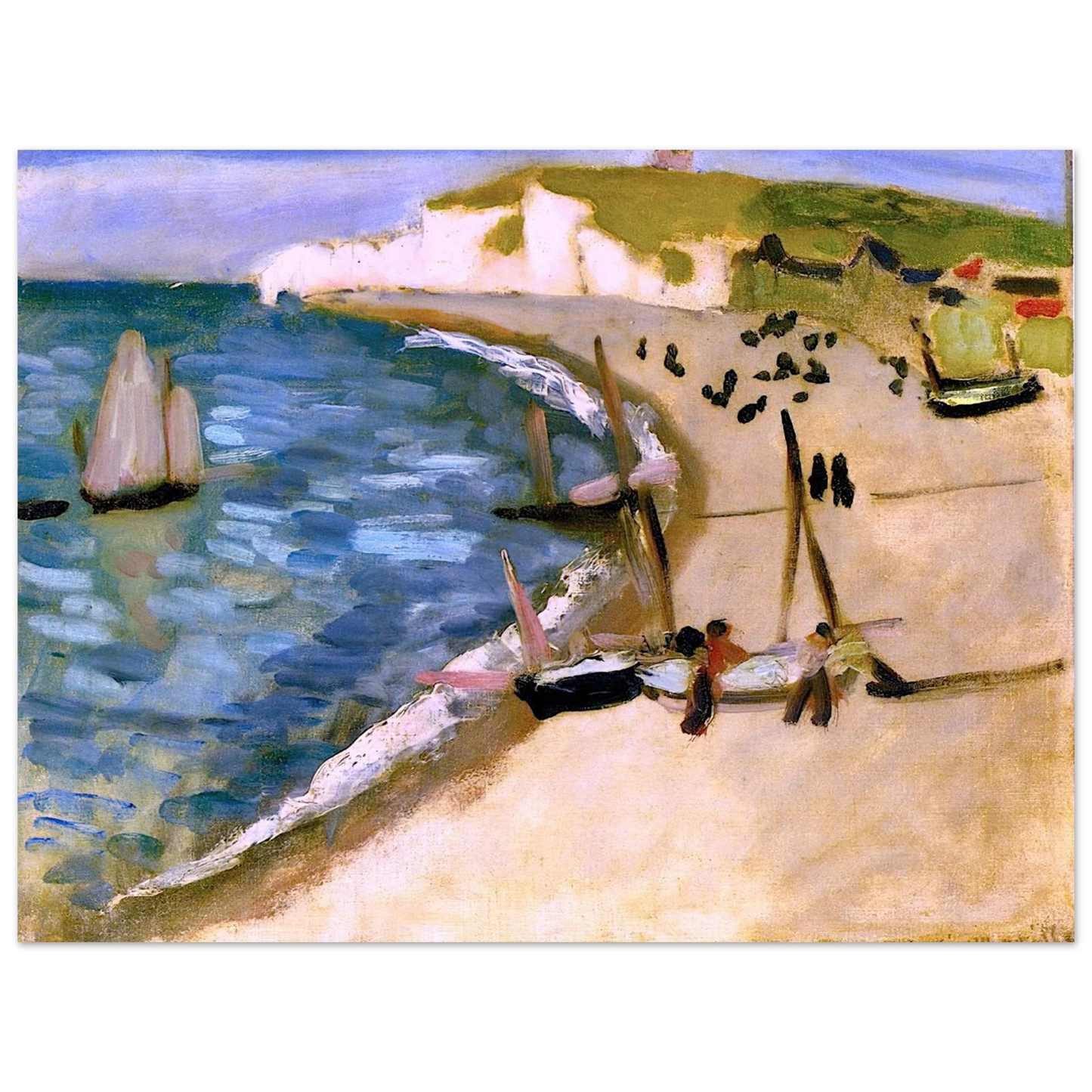 Henri Matisse - AHT AMONT CLIFFS AT ETRETAT 1921 75x100 cm / 30x40inches Fine Art Poster