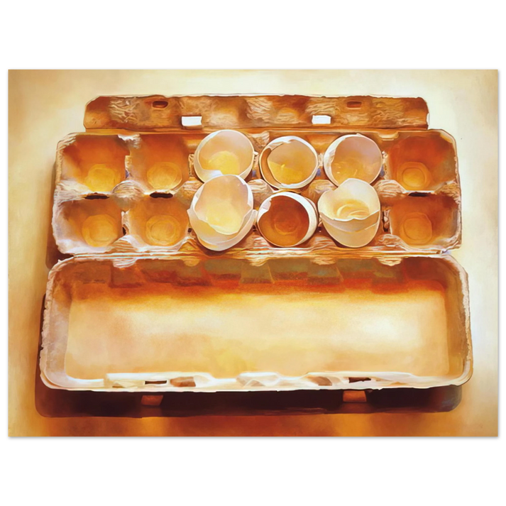 Mary Pratt - Eggs in an Egg Crate - 1975 75x100 cm / 30x40inches Fine Art Poster