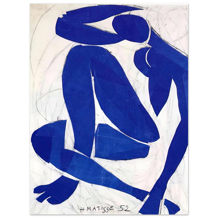 Henri Matisse - BLUE NUDE IV 1952 75x100 cm / 30x40inches Fine Art Poster