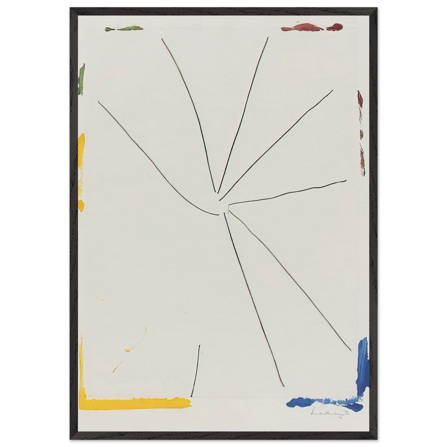 Free Wheeling - 1971 - Helen Frankenthaler 70x100 cm / 28x40 inches Framed Art Print – Black Wooden Frame