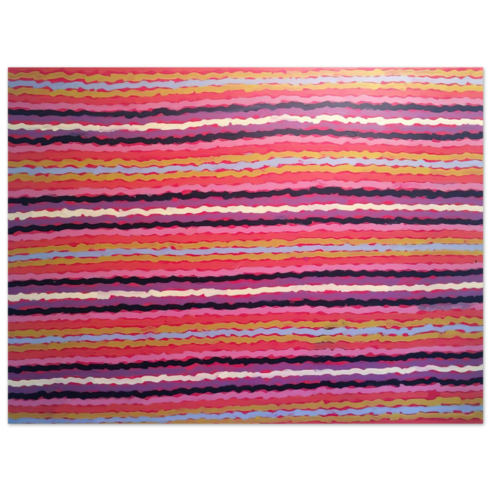 Clifford Possum Tjapaltjarri - Spear Dreaming, South of Naperby - 1995 75x100 cm / 30x40inches Fine Art Poster