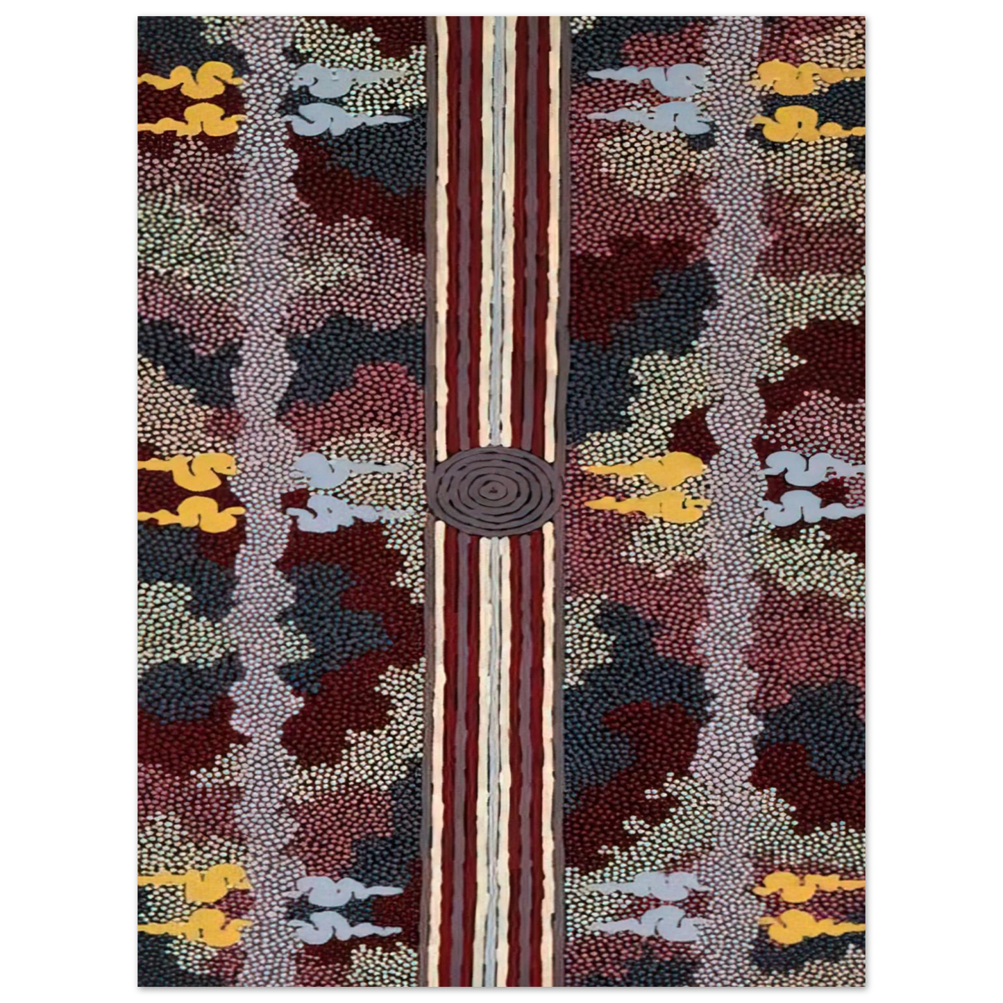 Clifford Possum Tjapaltjarri - Corkwood Dreaming - 1996 75x100 cm / 30x40inches Fine Art Poster