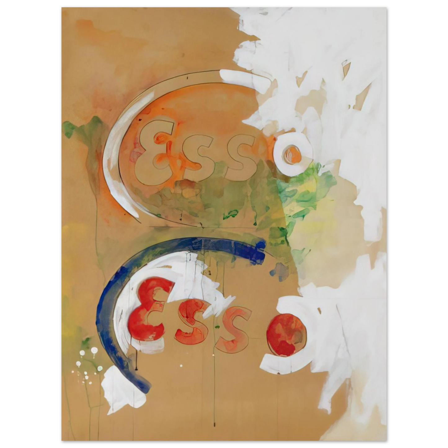Mario Schifano - Segni di energia - Pop Art 75x100 cm / 30x40inches Fine Art Poster