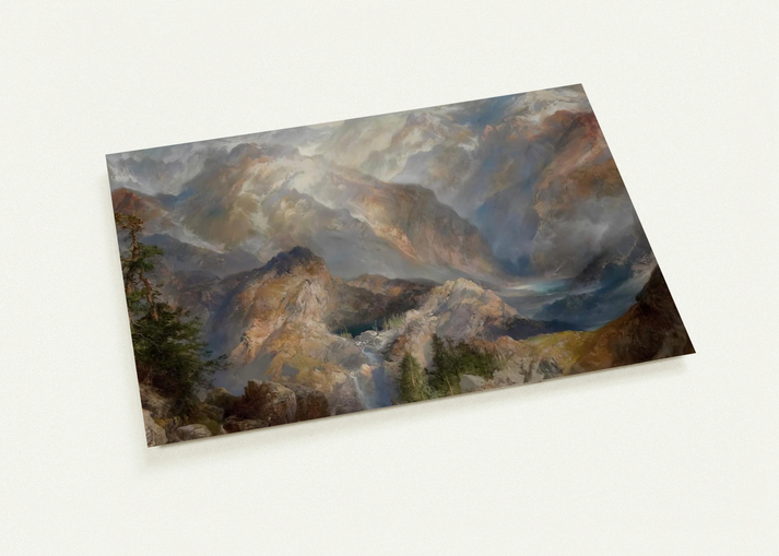 Morning in the Sierras, Nevada By Thomas Moran Pack of 10 Post Cards | Thomas Moran Post Cards | A6 (10.5 x 14.8 cm) - 4.1 x 5.8 inches