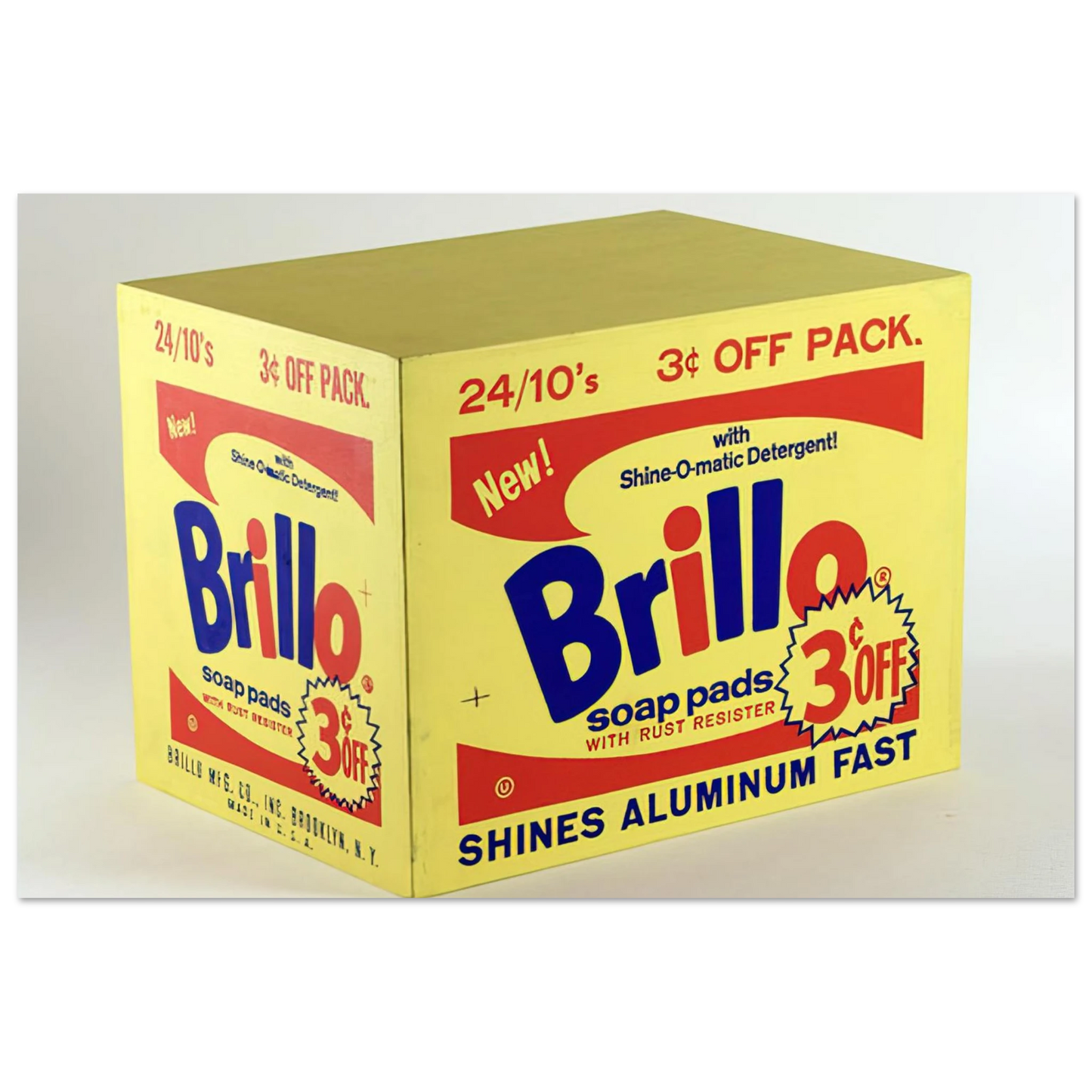 Andy Warhol - Brillo Box 3c Off Fine Art Poster