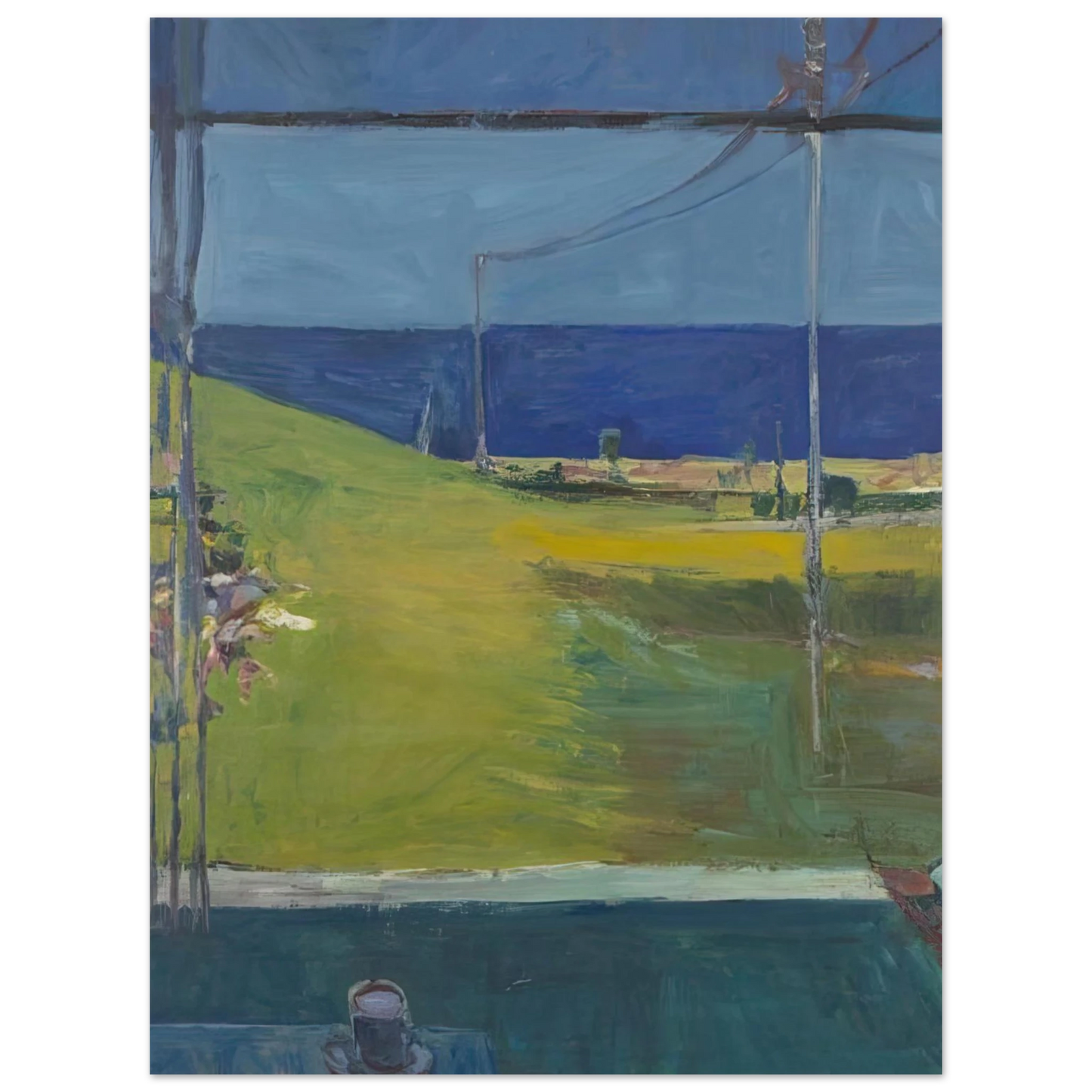 Richard Diebenkorn - Ocean from a Window 75x100 cm / 30x40inches Fine Art Poster