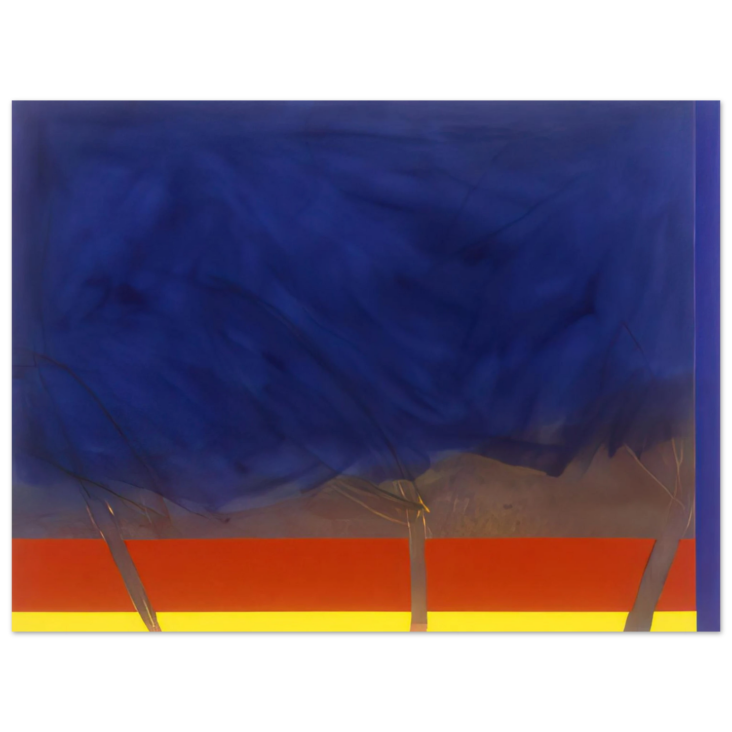 Ronnie Landfield - All Night - 1989 75x100 cm / 30x40inches Fine Art Poster