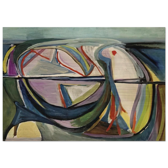 Untitled - 1948 - Bram van Velde Brushed Aluminum Print - 70x100 cm / 28x40 inches | Bram van Velde Aluminum Print | Bram van Velde Prints