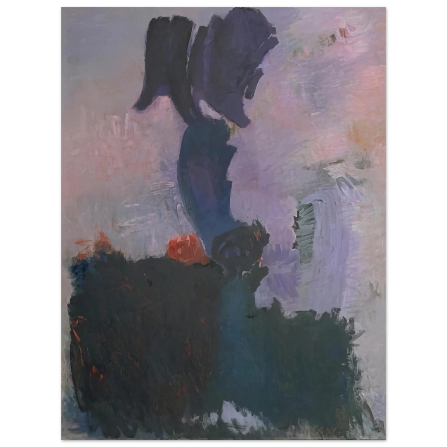 Adja Yunkers - Embroidered Halo - 1958 75x100 cm / 30x40inches Fine Art Poster