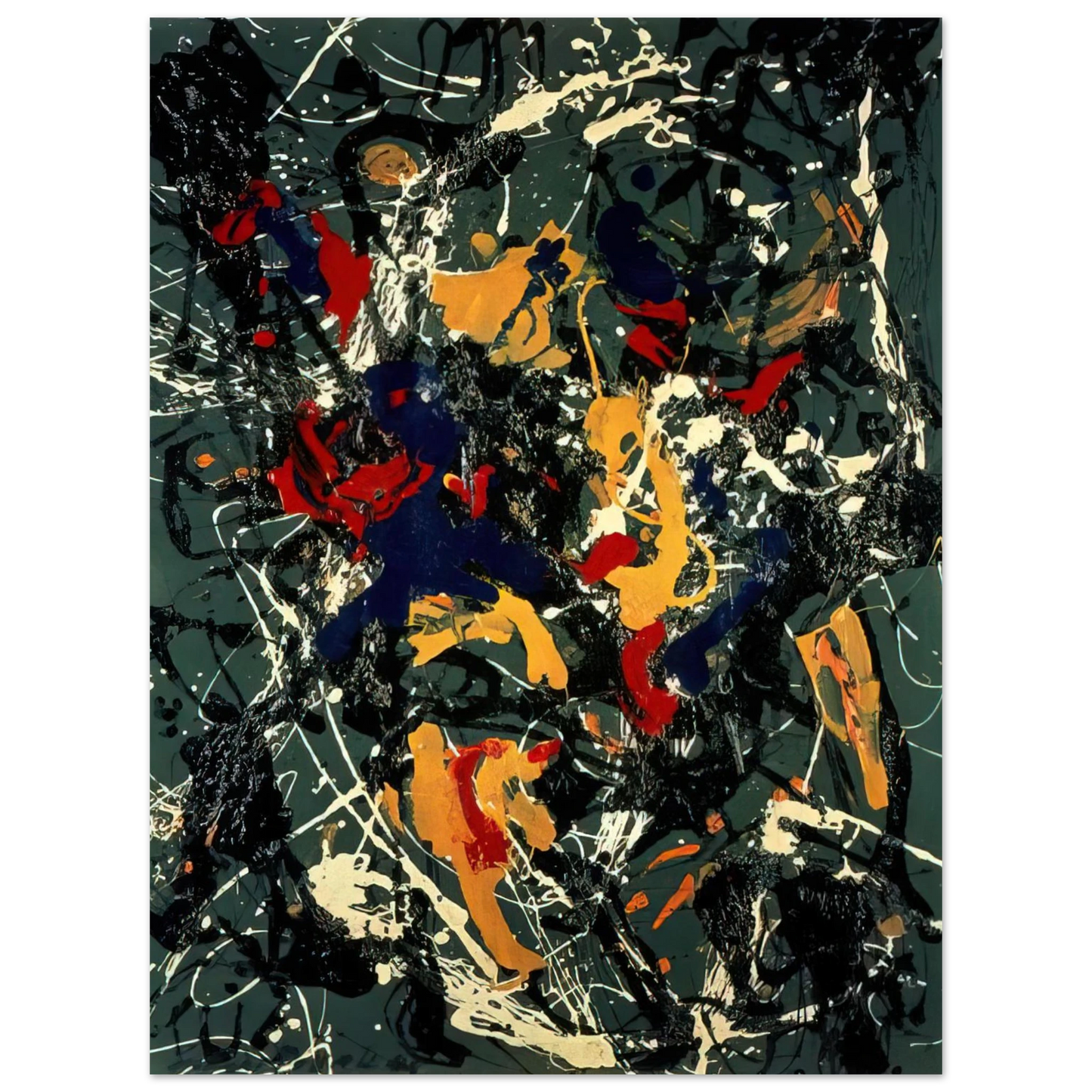 Jackson Pollock - NUMBER 3 1948 75x100 cm / 30x40inches Fine Art Poster