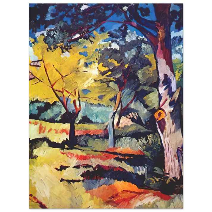 Natalia Goncharova - Landscape at Ladyzhino - 1908 75x100 cm / 30x40inches Fine Art Poster