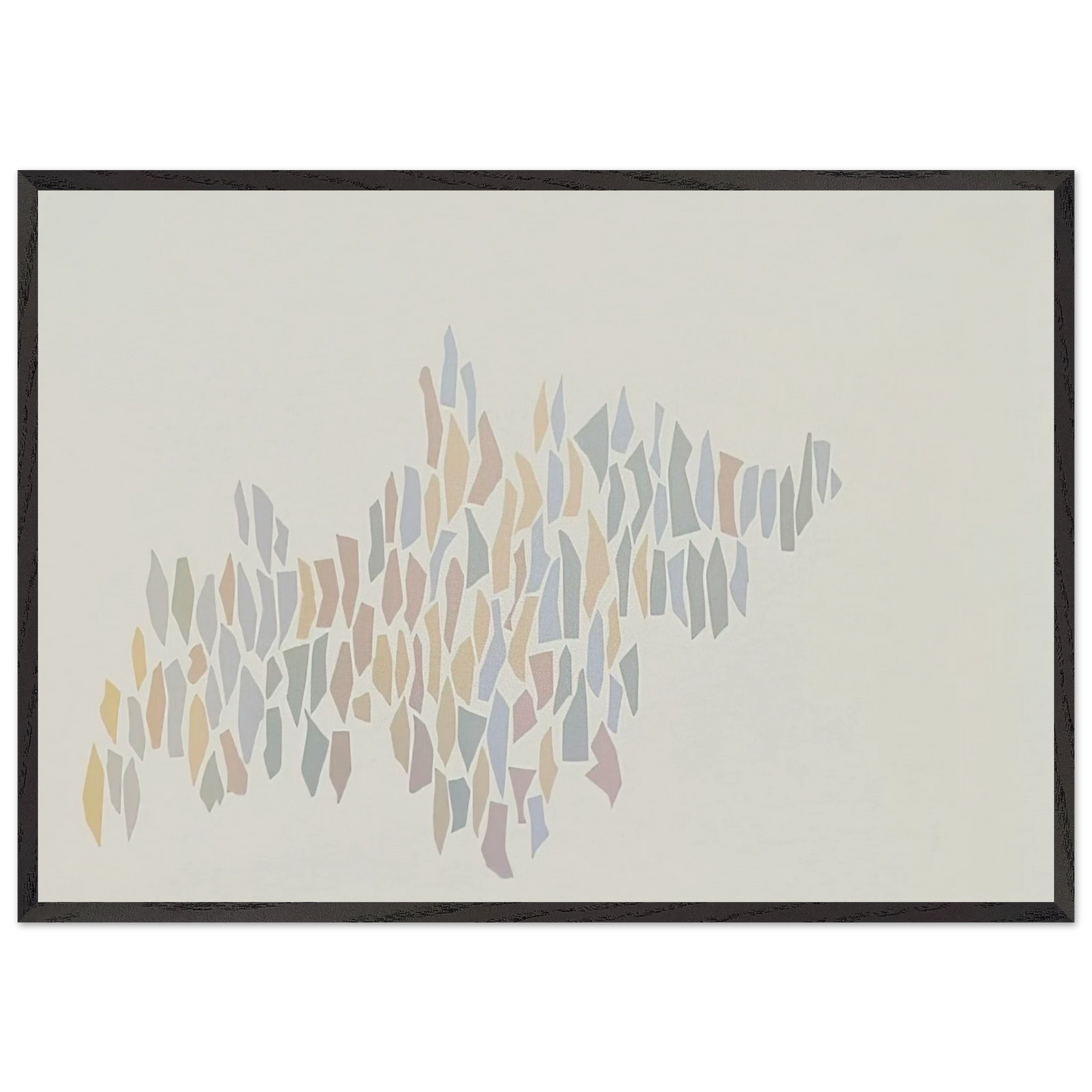 Untitled - 1970 N2 - Robert Goodnough 70x100 cm / 28x40 inches Framed Art Print – Black Wooden Frame
