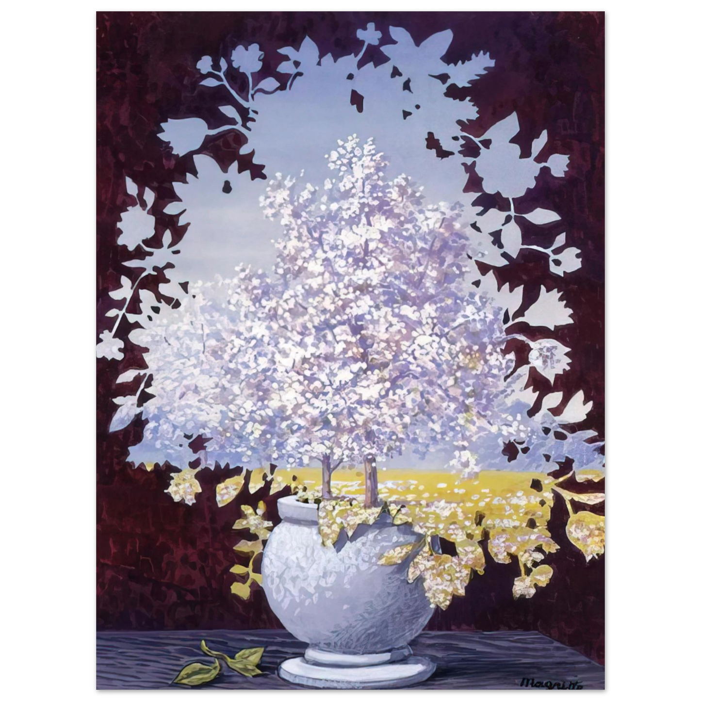Rene Magritte - THE FLASH 1959 75x100 cm / 30x40inches Fine Art Poster