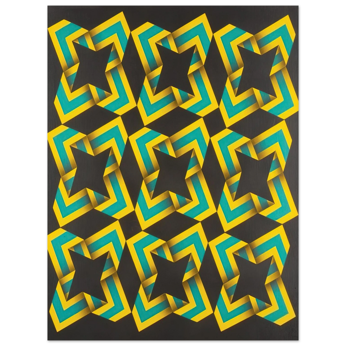 Omar Rayo - 9-Soles - 1967 75x100 cm / 30x40inches Fine Art Poster