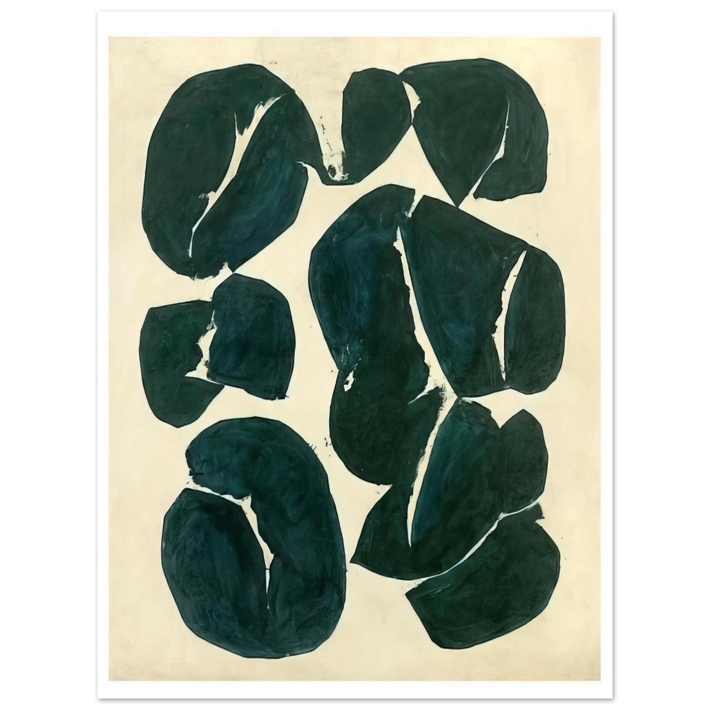 Simon Hantai - Meun - 1968 75x100 cm / 30x40inches Fine Art Poster