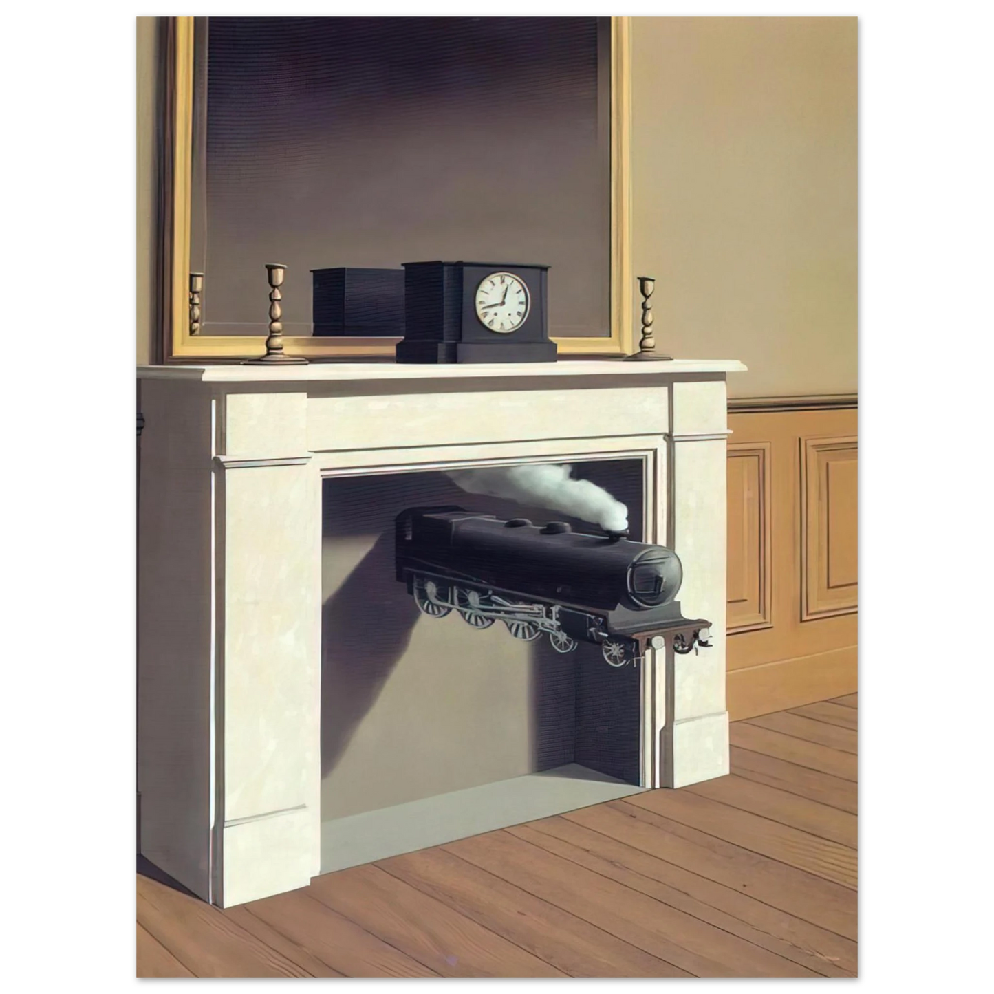 Rene Magritte - TIME TRANSFIXED 1938 75x100 cm / 30x40inches Fine Art Poster