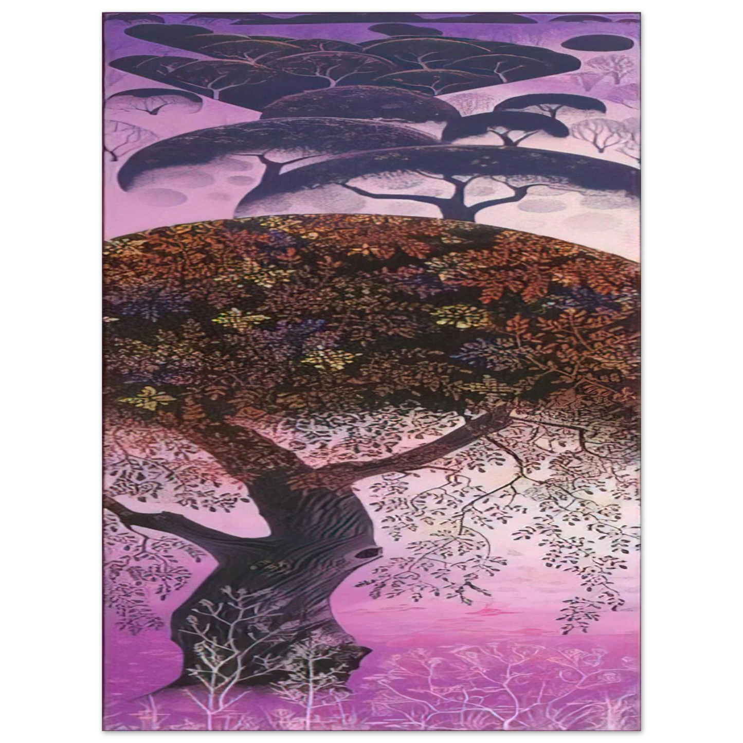 Eyvind Earle - California Tapestry 75x100 cm / 30x40inches Fine Art Poster