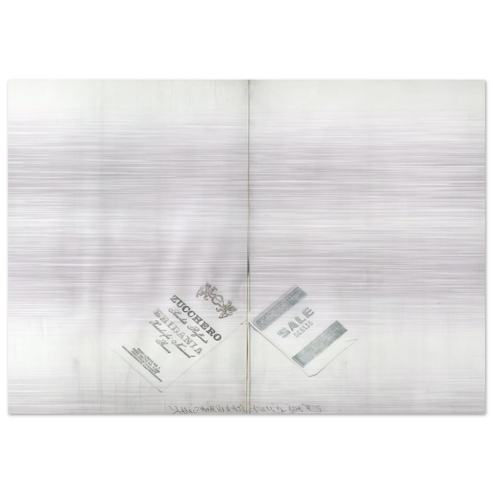 DA ALIGHIERO NATI A GUIDO BOETTI 1986 - Alighiero Boetti Brushed Aluminum Print - 70x100 cm / 28x40 inches | Alighiero Boetti Aluminum Print | Alighiero Boetti Prints
