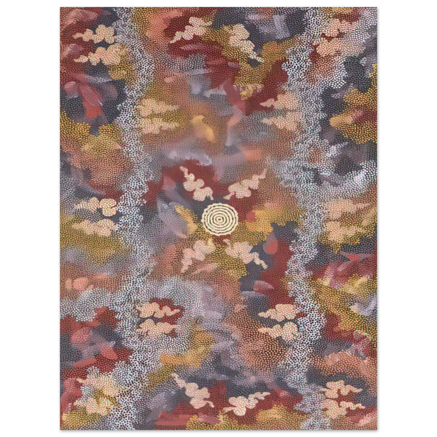 Clifford Possum Tjapaltjarri - Corkwood Dreaming - 1994 75x100 cm / 30x40inches Fine Art Poster