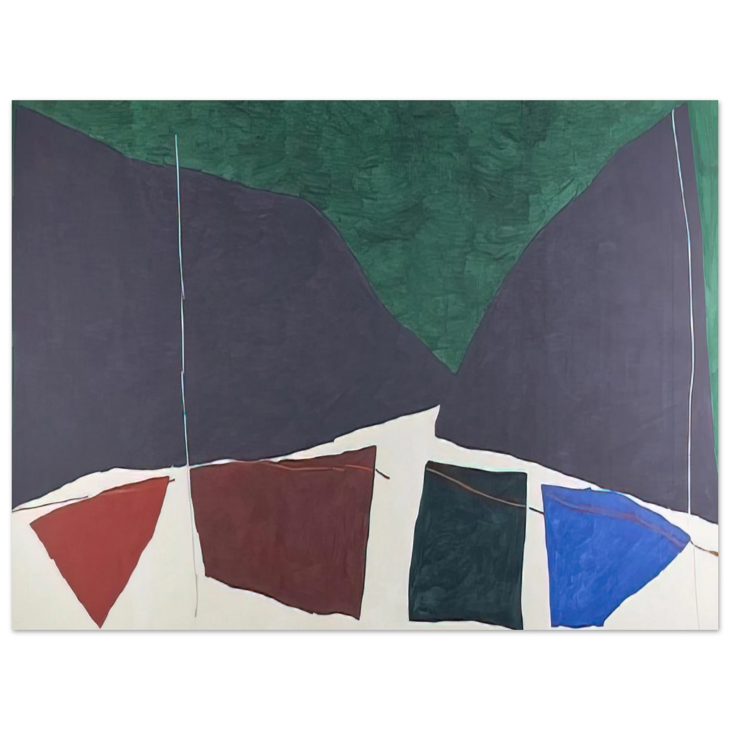 Ray Parker - Untitled - 1982 75x100 cm / 30x40inches Fine Art Poster