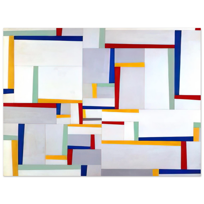 Fritz Glarner - Relational Painting #9 - 1946 75x100 cm / 30x40inches Fine Art Poster