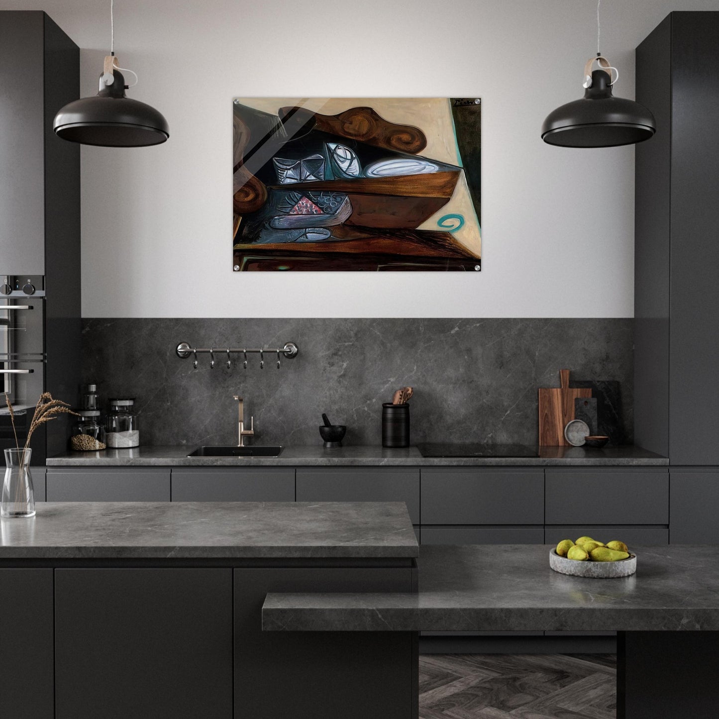 The buffet of Catalan - Pablo Picasso Acrylic Print - 70x100 cm / 28x40″ inches