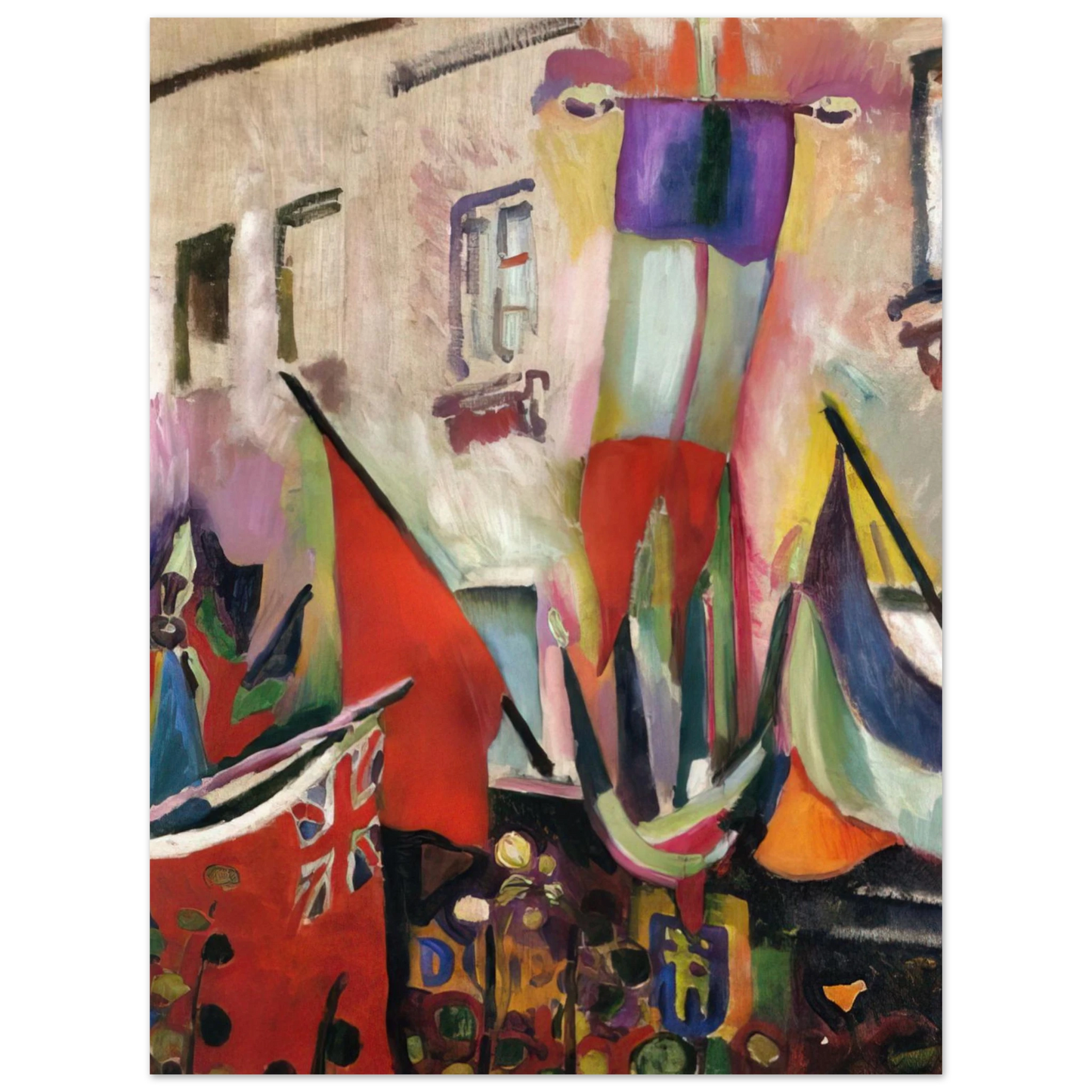 Raoul Dufy - FLAGS 1906 75x100 cm / 30x40inches Fine Art Poster