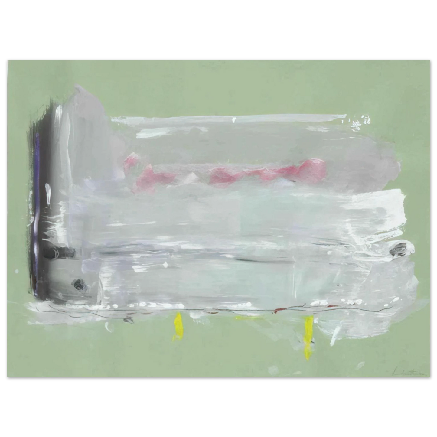 Helen Frankenthaler - Untitled - 1984 Wall art - 20x25 cm / 8x10 inches - Fine Art Poster - -