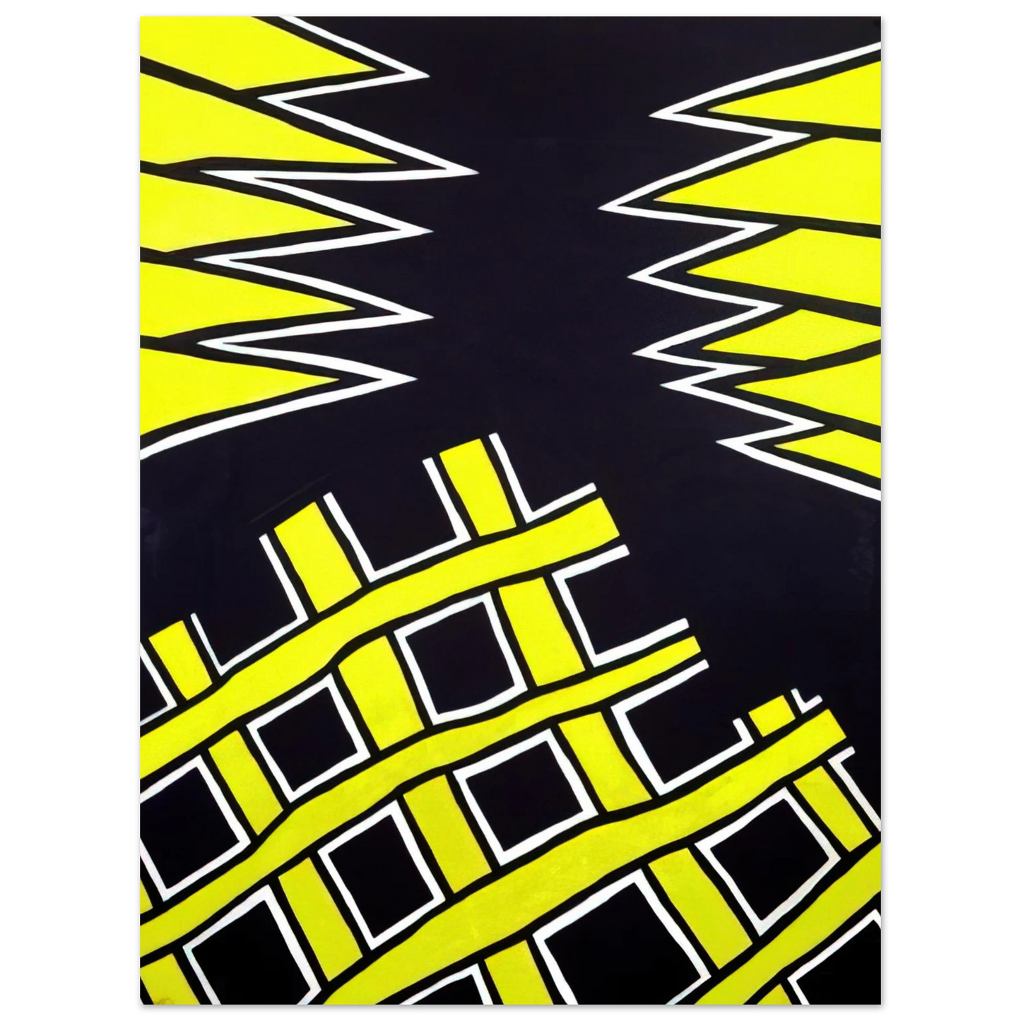 Nicholas Krushenick - Untitled - 1962 75x100 cm / 30x40inches Fine Art Poster