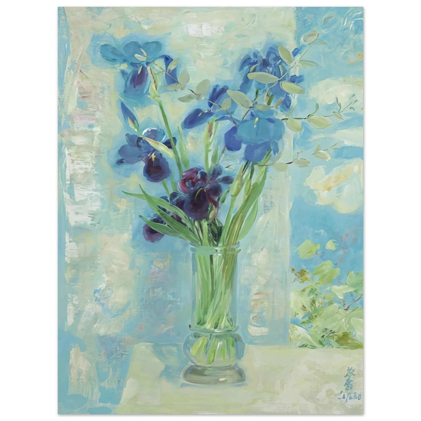 Le Pho - Fleurs - Post-Impressionism 75x100 cm / 30x40inches Fine Art Poster