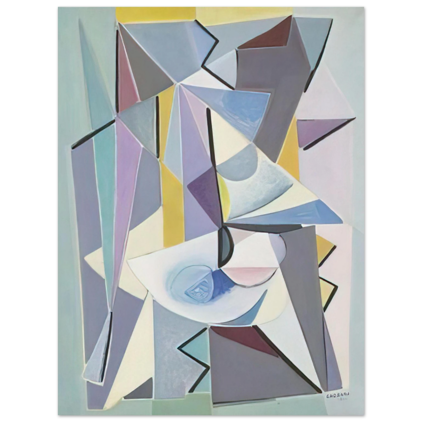 Bice Lazzari - Composizione - 1951 75x100 cm / 30x40inches Fine Art Poster