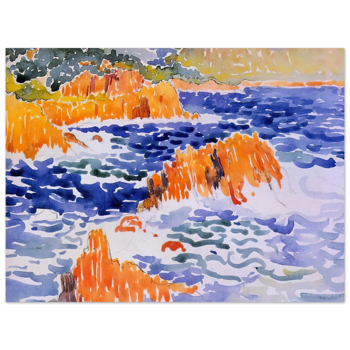 Henri-Edmond Cross - Rocks at Trayas 75x100 cm / 30x40inches Fine Art Poster