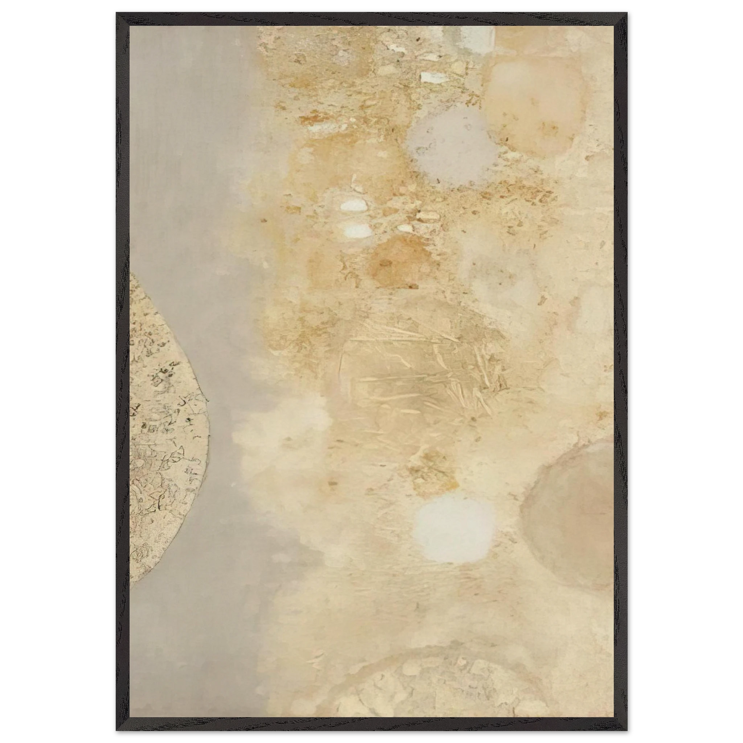 UNTITLED 1 N6 - Luis Feito 70x100 cm / 28x40 inches Framed Art Print – Black Wooden Frame