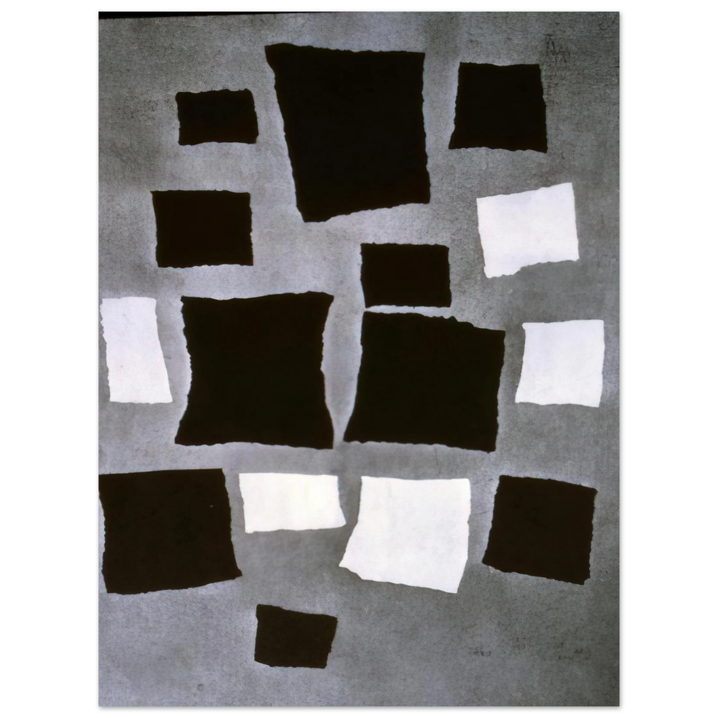 Jean Arp - Squares or Rectangles Arranged According to the Laws of Chance 75x100 cm / 30x40inches Fine Art Poster