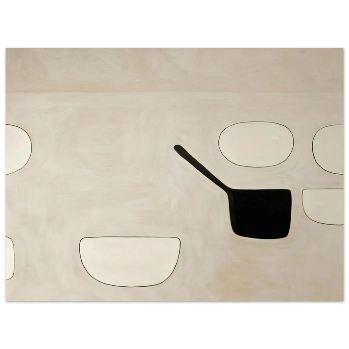 William Scott - Six Open Forms - 1971 75x100 cm / 30x40inches Fine Art Poster