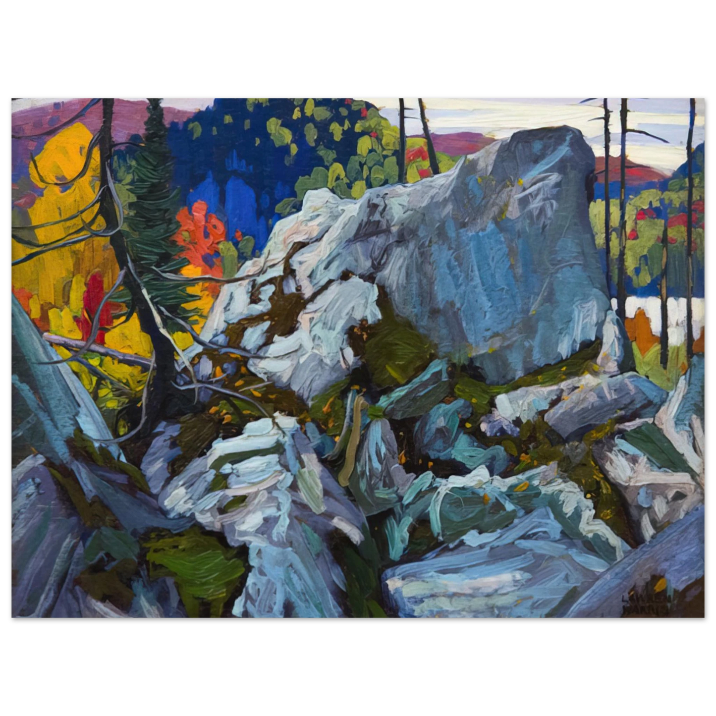 Lawren Harris - Autumn Batchewana - 1918 75x100 cm / 30x40inches Fine Art Poster